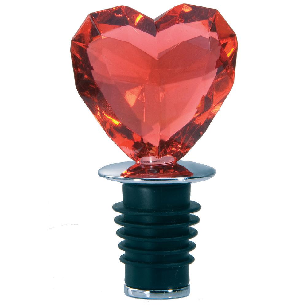 prodyne Red Love of Wine Heart Bottle Stopper - Prodyne