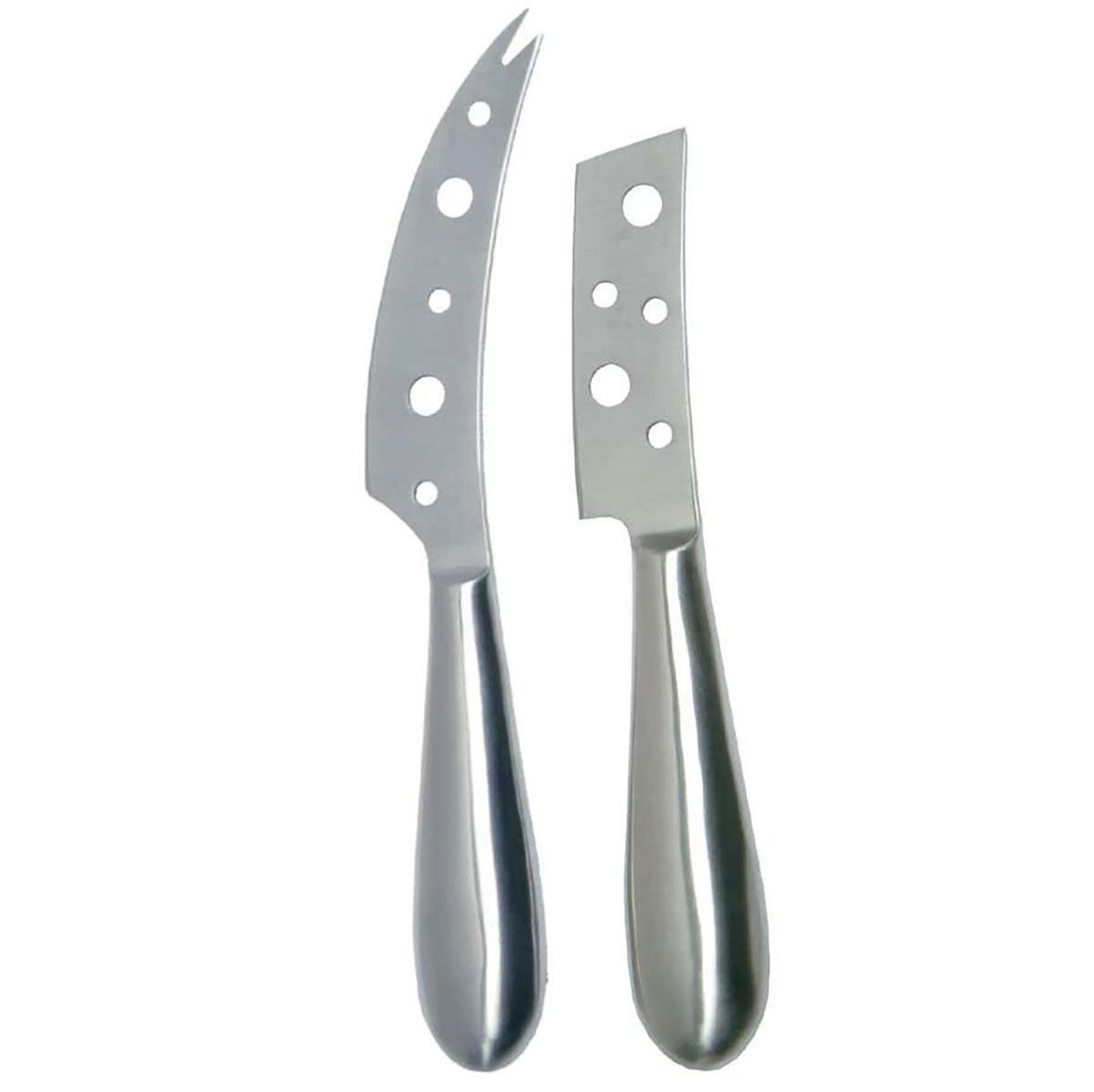 prodyne Set Of 2 Stainless Steel Open Blade Cheese Knives - Prodyne