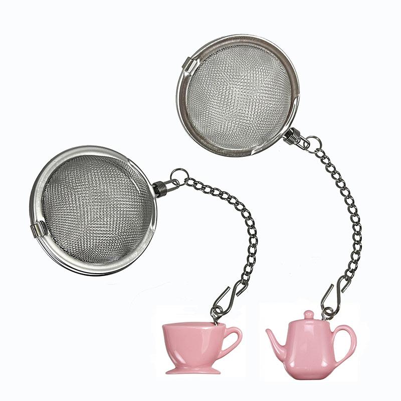 prodyne Tea Infusers Stainless Steel Pink Teapots or Pink Teacups - Prodyne