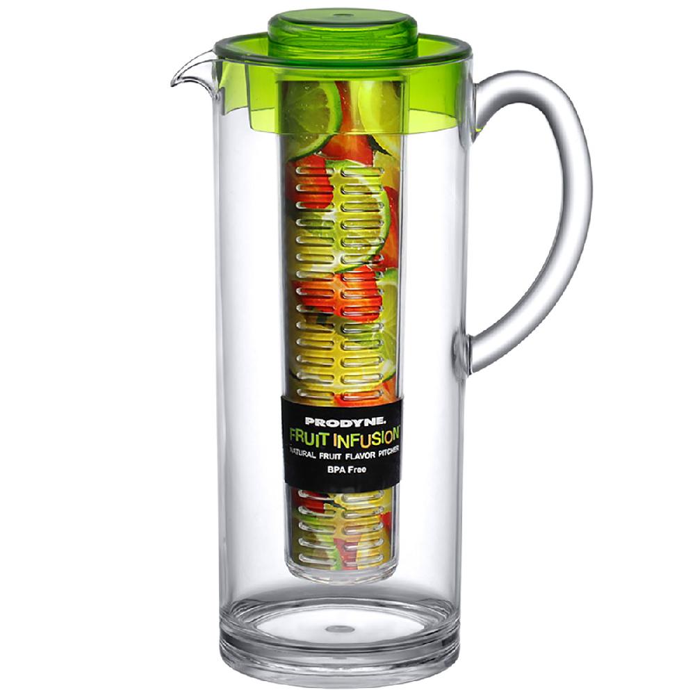 prodyne Trim Fruit Infusion™ Pitcher – Green lid - Prodyne