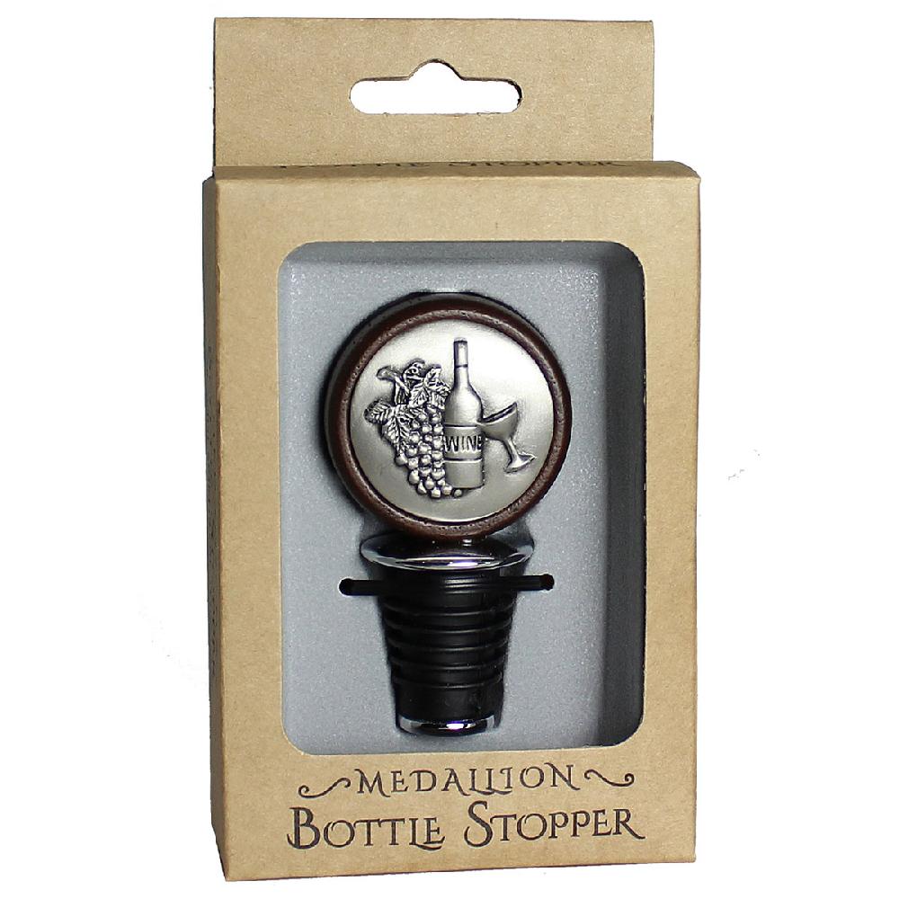 Prodyne Wine Bottle Medallion Bottle Stopper - Prodyne
