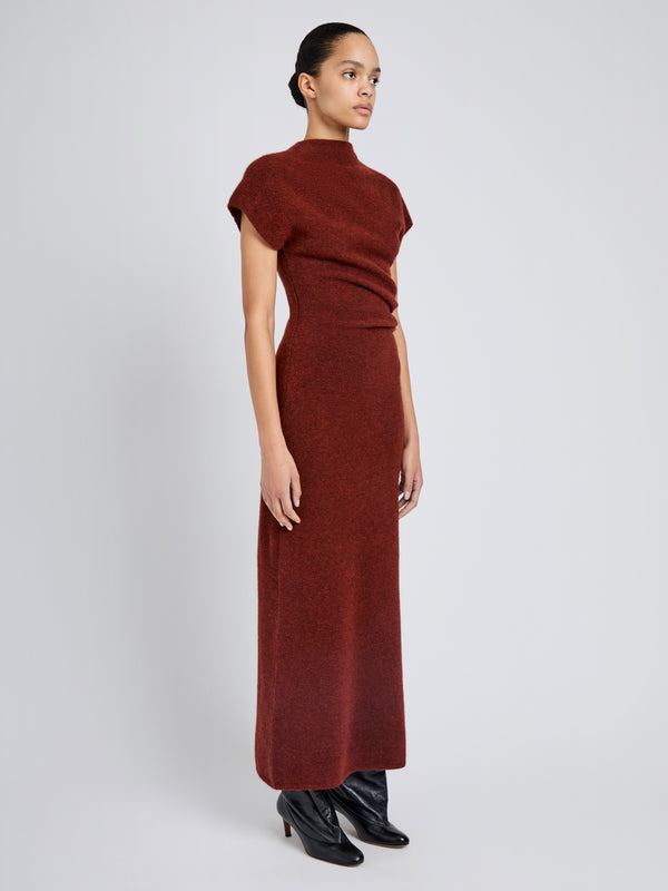 Proenza Schouler Proenza Schouler Abie Dress In Clean Boiled Wool - Cinnamon
