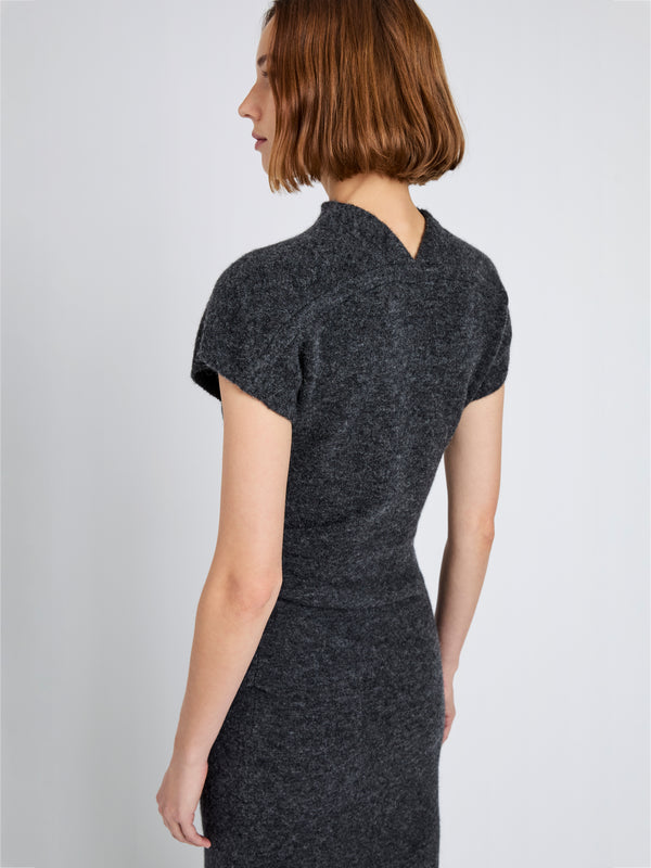 Proenza Schouler Proenza Schouler Abie Dress In Clean Boiled Wool - Dark Grey