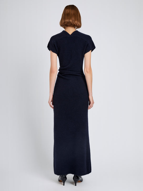 Proenza Schouler Proenza Schouler Abie Dress In Clean Boiled Wool - Navy