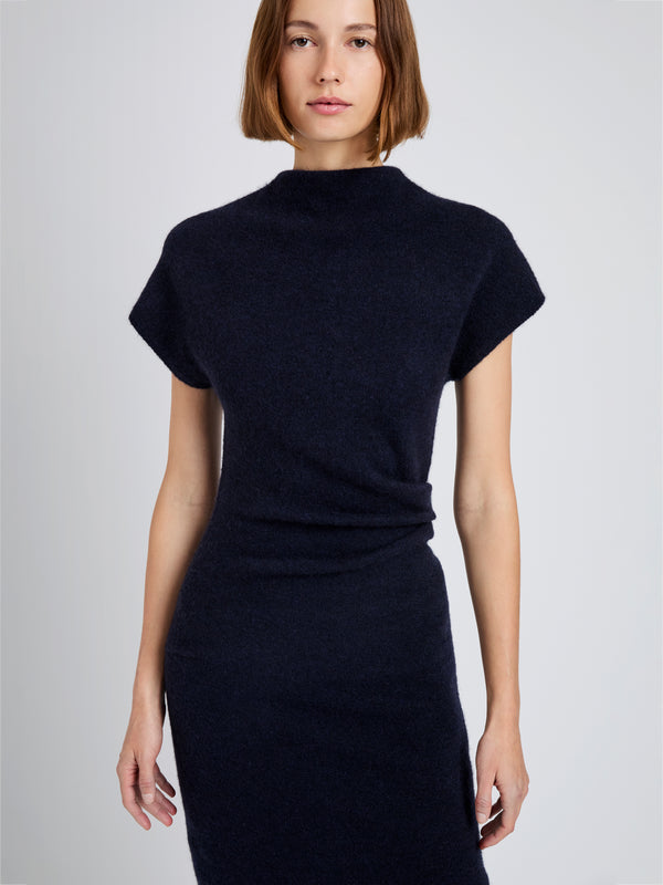Proenza Schouler Proenza Schouler Abie Dress In Clean Boiled Wool - Navy