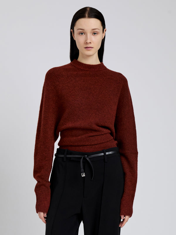 proenza schouler Proenza Schouler Abie Top in Clean Boiled Wool - Cinnamon