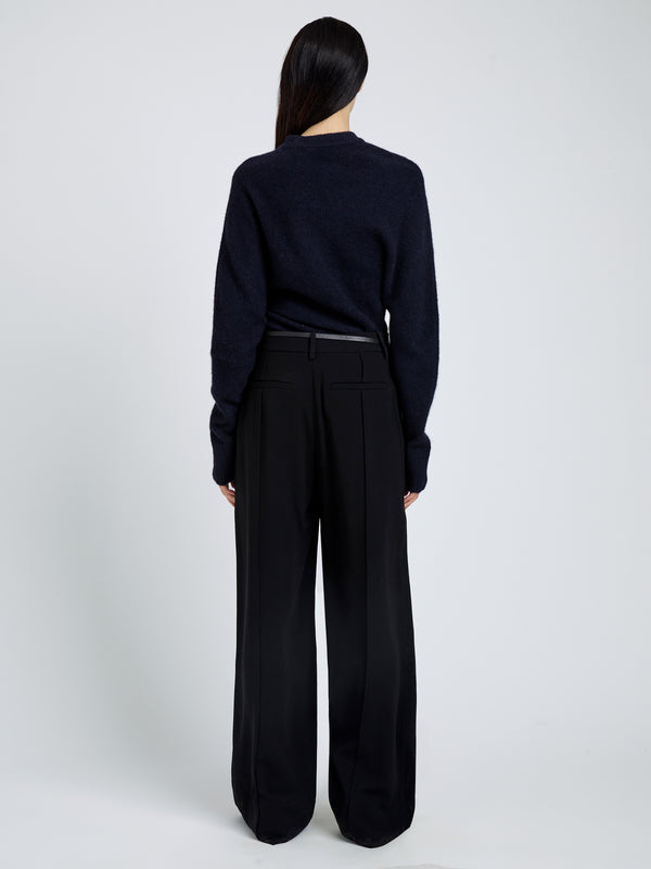Proenza Schouler Proenza Schouler Abie Top In Clean Boiled Wool - Navy