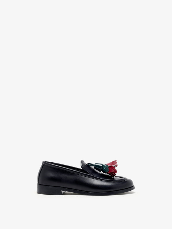 proenza schouler Proenza Schouler Albers Loafers in Box Calf - Black / Red