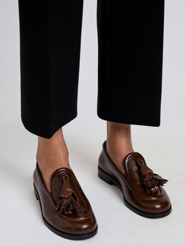 Proenza Schouler Proenza Schouler Albers Loafers In Shiny Calf - Cedar