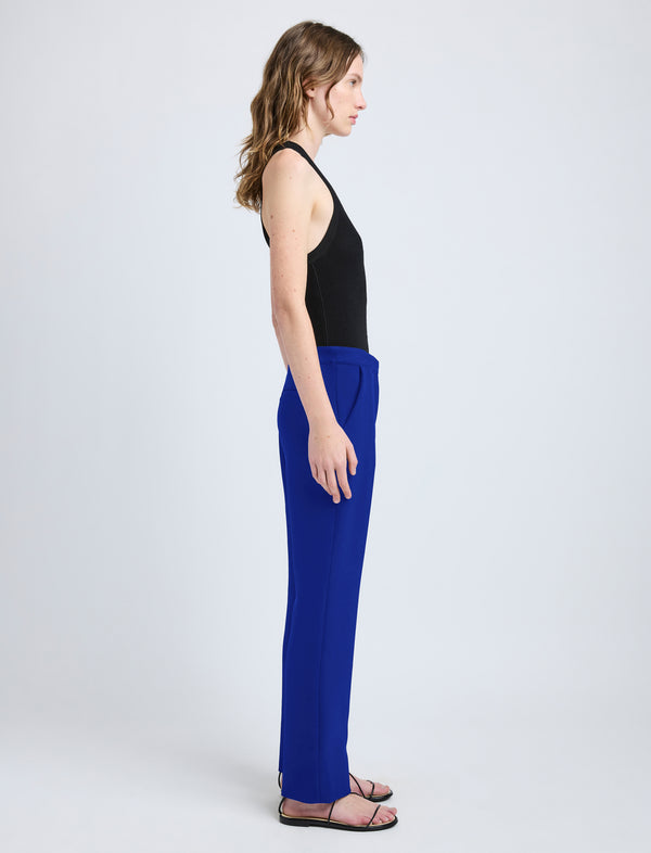 Proenza Schouler Proenza Schouler Alexia Pant In Bi-Stretch Suiting - Cobalt