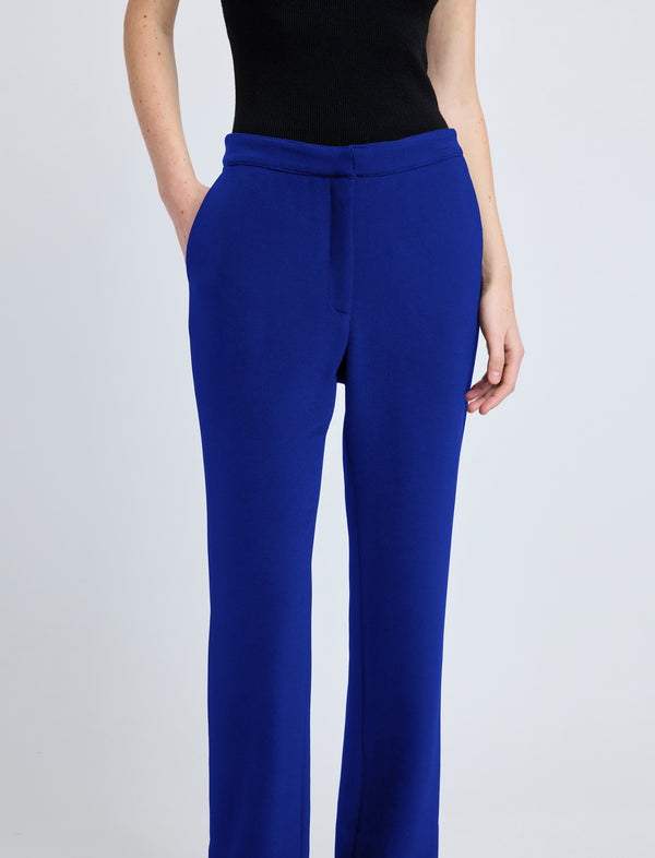 Proenza Schouler Proenza Schouler Alexia Pant In Bi-Stretch Suiting - Cobalt