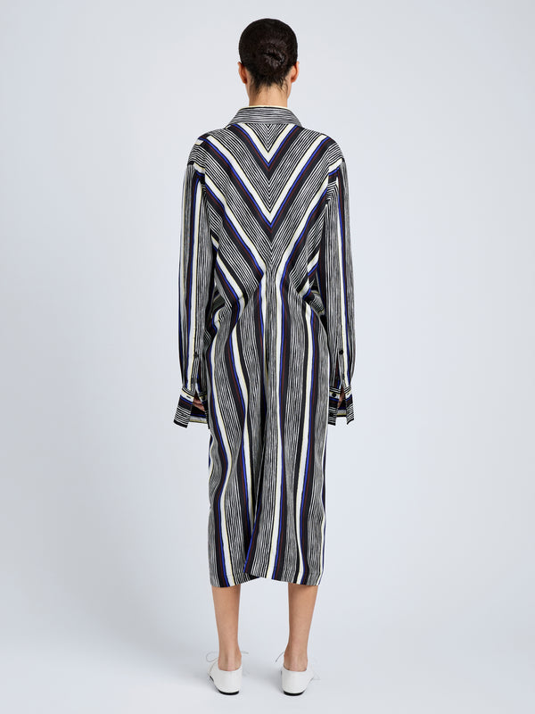 Proenza Schouler Proenza Schouler Amira Dress In Printed Silk Habotai - Black Multi