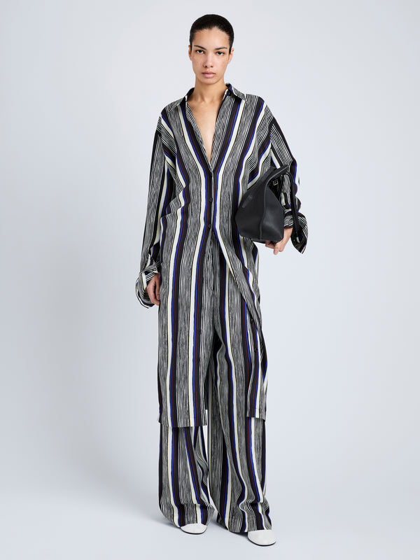 proenza schouler Proenza Schouler Amira Dress in Printed Silk Habotai - Black Multi
