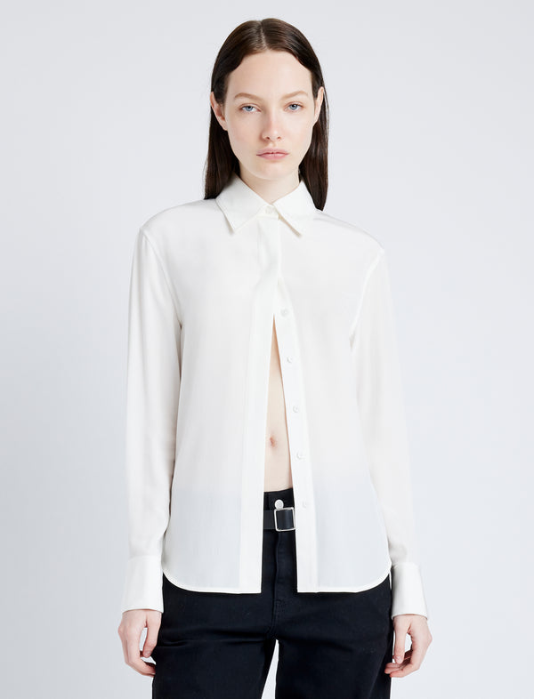 proenza schouler Proenza Schouler Arabella Top in Eco Silk - White