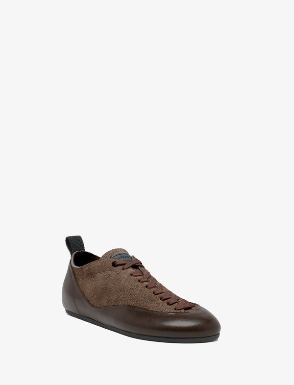Proenza Schouler Proenza Schouler Arcadia Sneakers In Brushed Calf Suede - Chocolate