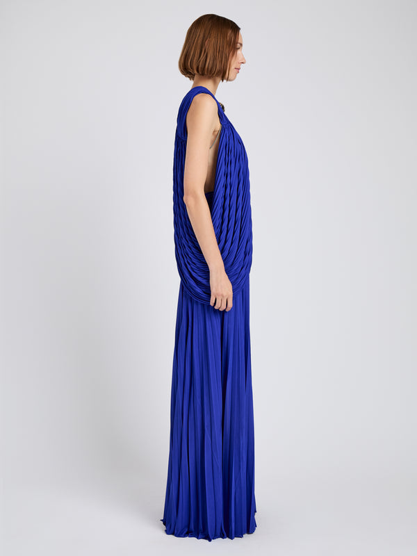 Proenza Schouler Proenza Schouler Bari Dress In Gauzy Jersey - Cobalt
