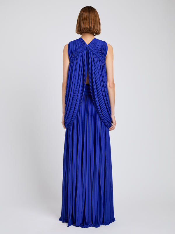 Proenza Schouler Proenza Schouler Bari Dress In Gauzy Jersey - Cobalt