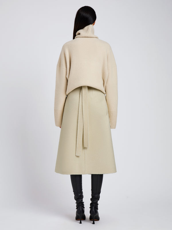 Proenza Schouler Proenza Schouler Bodhi Skirt In Boucle Twill Suiting - Off White