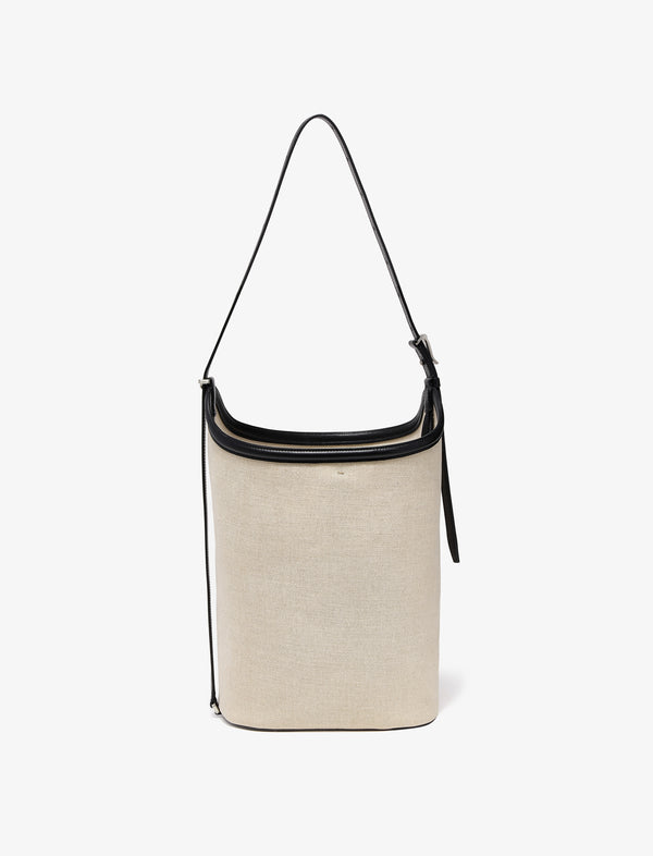 proenza schouler Proenza Schouler Brant Bucket Bag in Natural Linen - Natural / Black