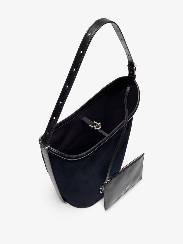 Proenza Schouler Proenza Schouler Brant Bucket Bag In Soft Suede - Dark Navy