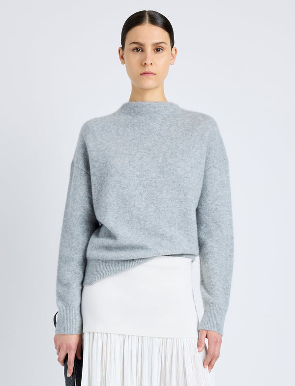 proenza schouler Proenza Schouler Bria Top in Cashmere Silk - Grey Melange