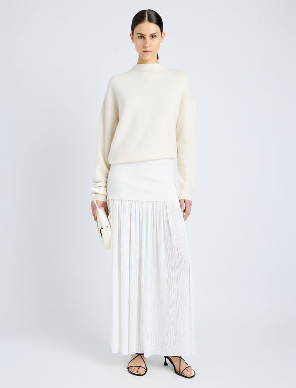 Proenza Schouler Proenza Schouler Bria Top In Cashmere Silk - Ivory