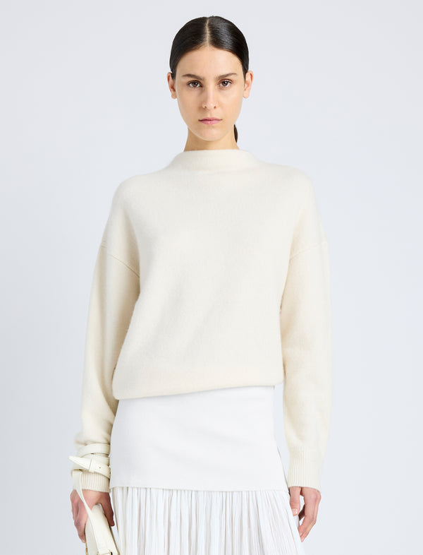 proenza schouler Proenza Schouler Bria Top in Cashmere Silk - Ivory