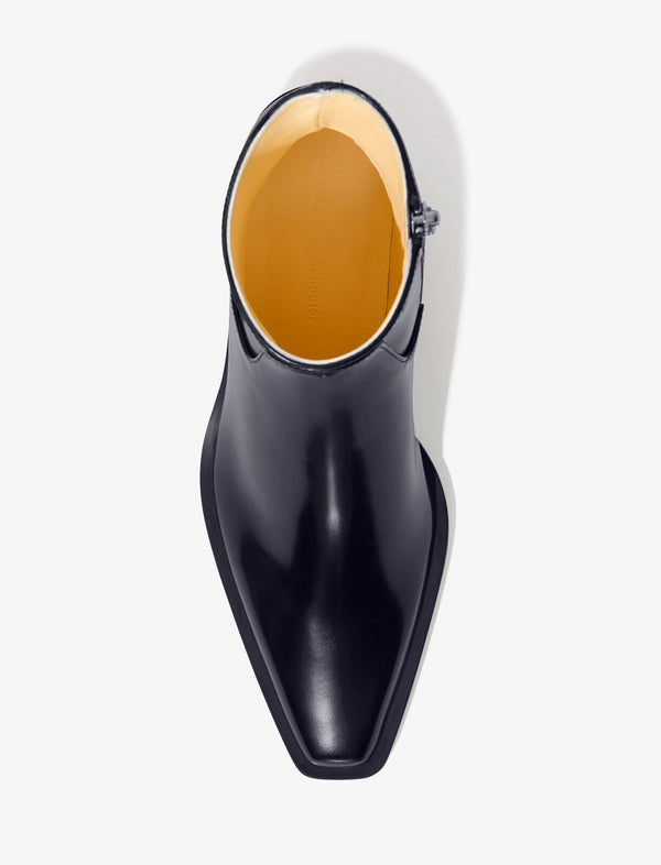 Proenza Schouler Proenza Schouler Bronco Ankle Boots In Spazzolato Leather - Black