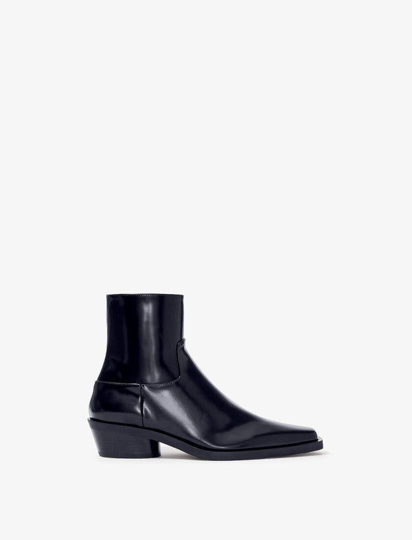 proenza schouler Proenza Schouler Bronco Ankle Boots in Spazzolato Leather - Black