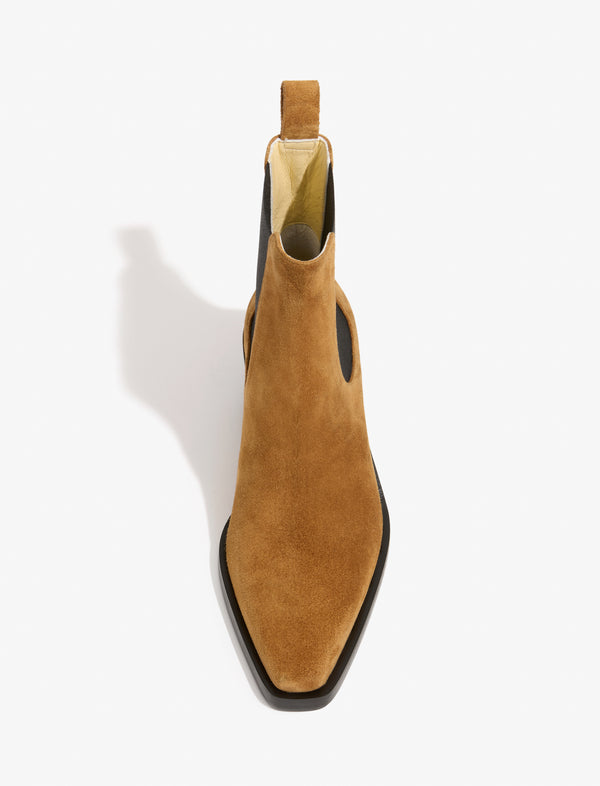 Proenza Schouler Proenza Schouler Bronco Chelsea Boots In Suede - Tobacco