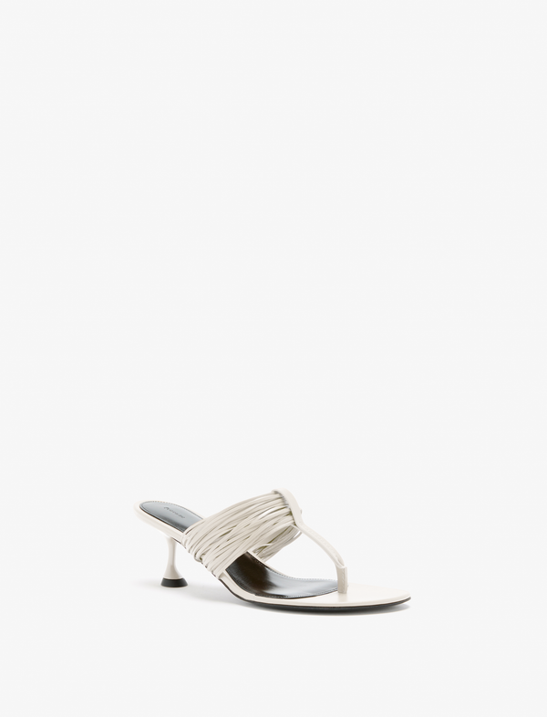 proenza schouler Proenza Schouler Cable T-Strap Sandals - Ecru