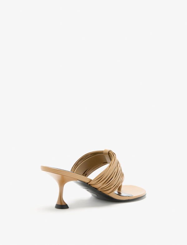 Proenza Schouler Proenza Schouler Cable T-Strap Sandals - Khaki