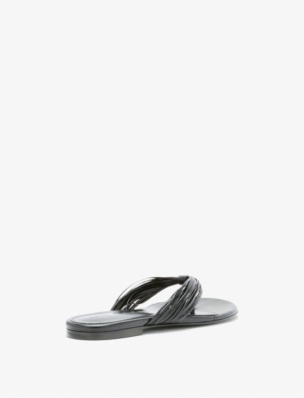 Proenza Schouler Proenza Schouler Cable Thong Sandals - Black