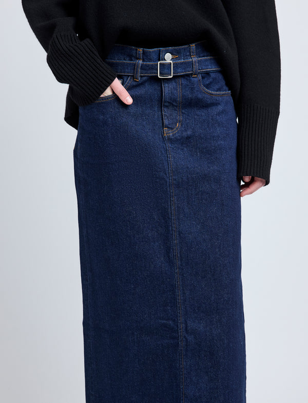 Proenza Schouler Proenza Schouler Calder Skirt - Indigo