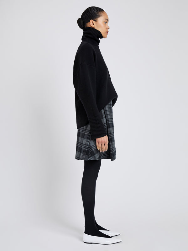 Proenza Schouler Proenza Schouler Cassia Skirt In Plaid Wool Suiting - Grey Multi