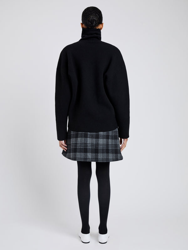 Proenza Schouler Proenza Schouler Cassia Skirt In Plaid Wool Suiting - Grey Multi