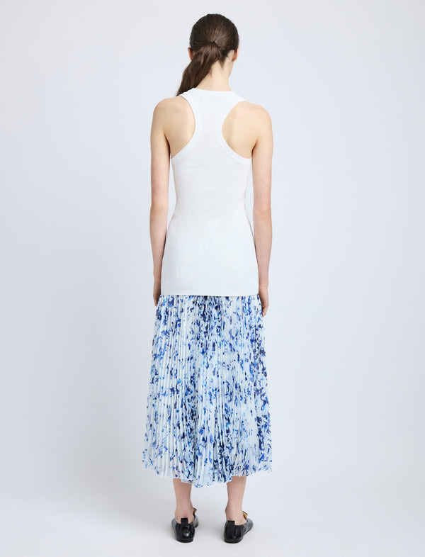 Proenza Schouler Proenza Schouler Cecily Skirt In Printed Crinkle Chiffon - Off White Multi