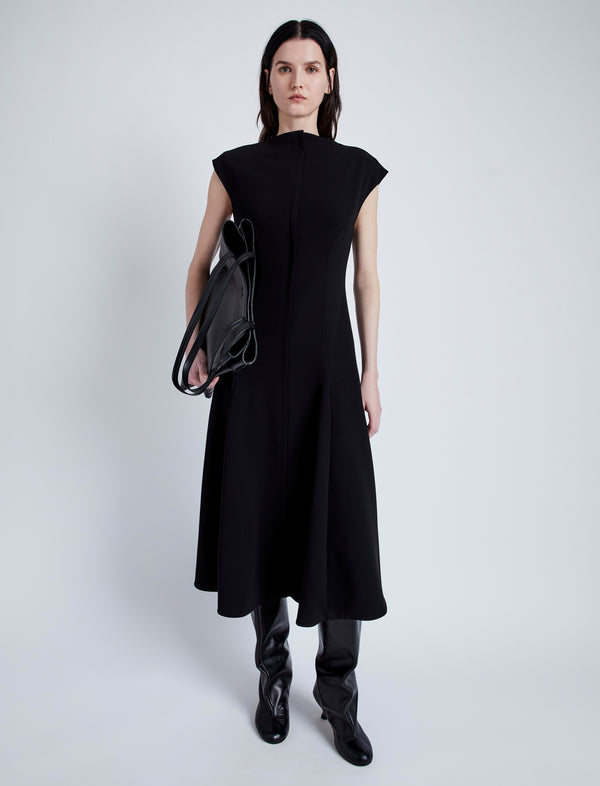 proenza schouler Proenza Schouler Chantal Dress in Matte Double Crepe - Black