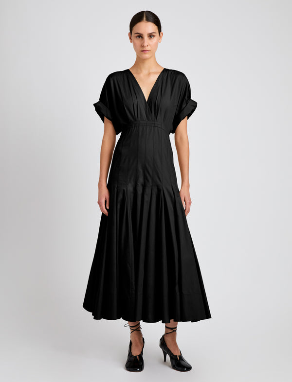 proenza schouler Proenza Schouler Ciara Dress in Eco Compact Poplin - Black