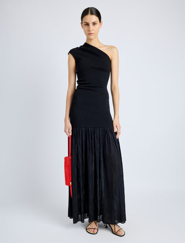 proenza schouler Proenza Schouler Cora Dress in Pleated Crepe Chiffon - Black