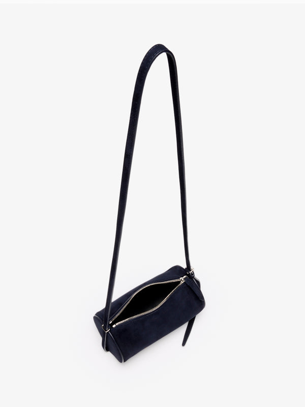 Proenza Schouler Proenza Schouler Crossbody Silo Bag In Suede - Deep Navy