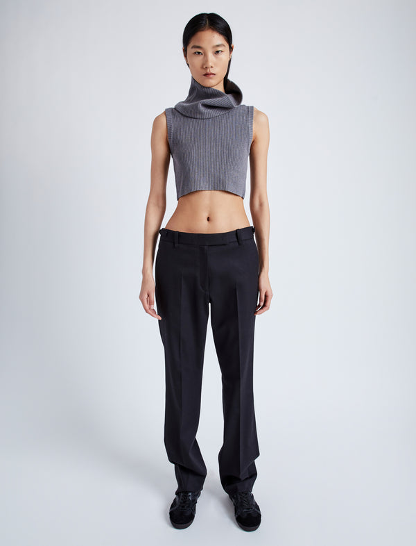 Proenza Schouler Proenza Schouler Cruz Vest In Midweight Viscose Rib - Grey