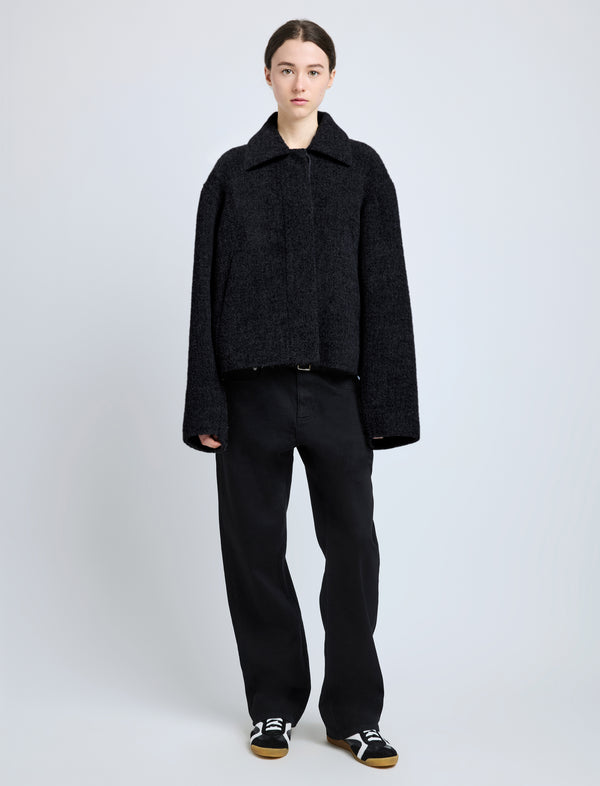 Proenza Schouler Proenza Schouler Darcy Jacket In Brushed Wool Cashmere - Black