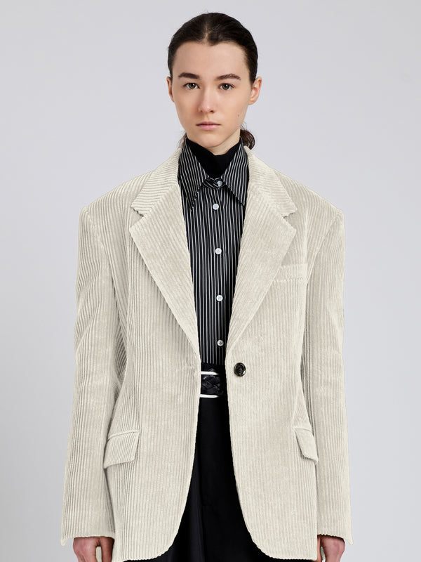 proenza schouler Proenza Schouler Daria Jacket in Corduroy - Ecru