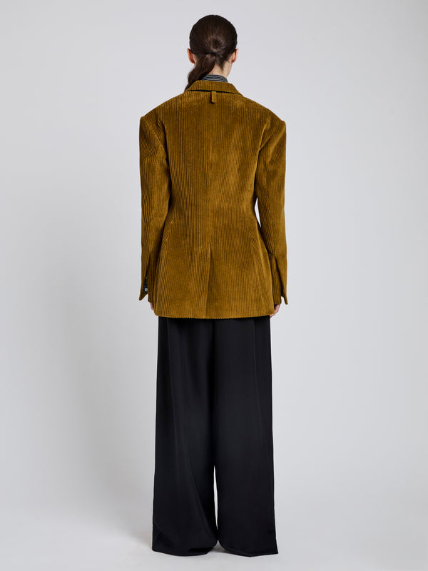 Proenza Schouler Proenza Schouler Daria Jacket In Corduroy - Fatigue