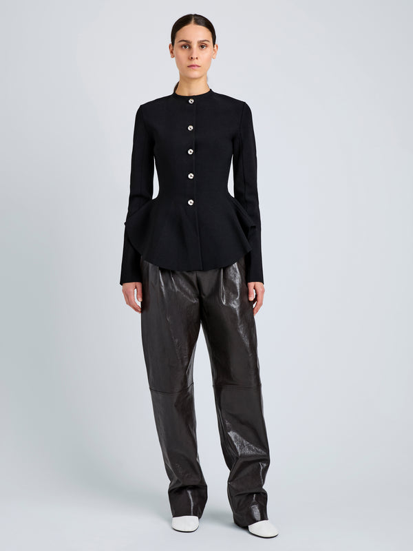 Proenza Schouler Proenza Schouler Dasha Jacket In Compact Viscose - Black