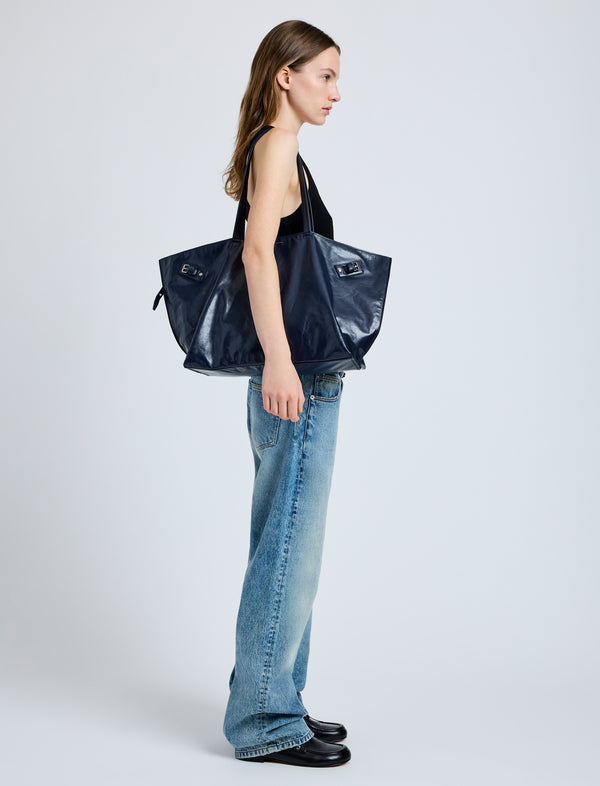 Proenza Schouler Proenza Schouler Days Carryall In Paper Calf - Navy