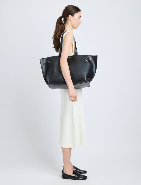 Proenza Schouler Proenza Schouler Days Carryall In Smooth Calf - Black