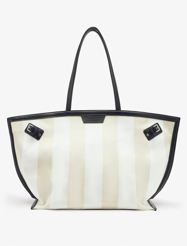 proenza schouler Proenza Schouler Days Carryall in Striped Canvas - Resin/White