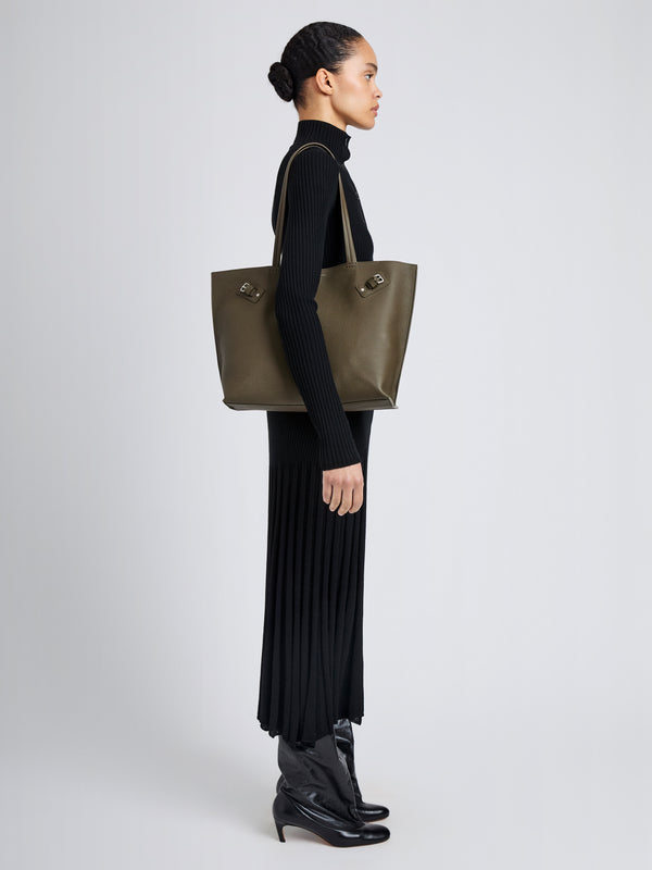 proenza schouler Proenza Schouler Days Tote in Pebbled Calfskin - Olive
